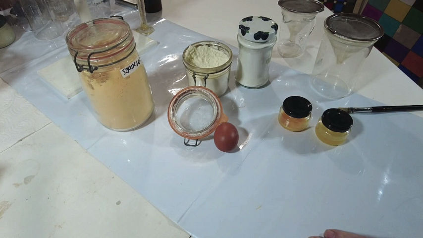 Vidéo N°21 Présentation Préparation et Utilisation de l’œuf en peinture