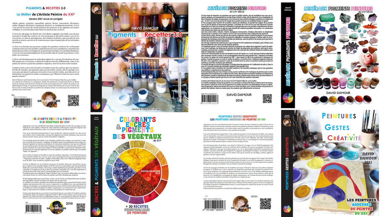 couverture des 3 livres de David Damour