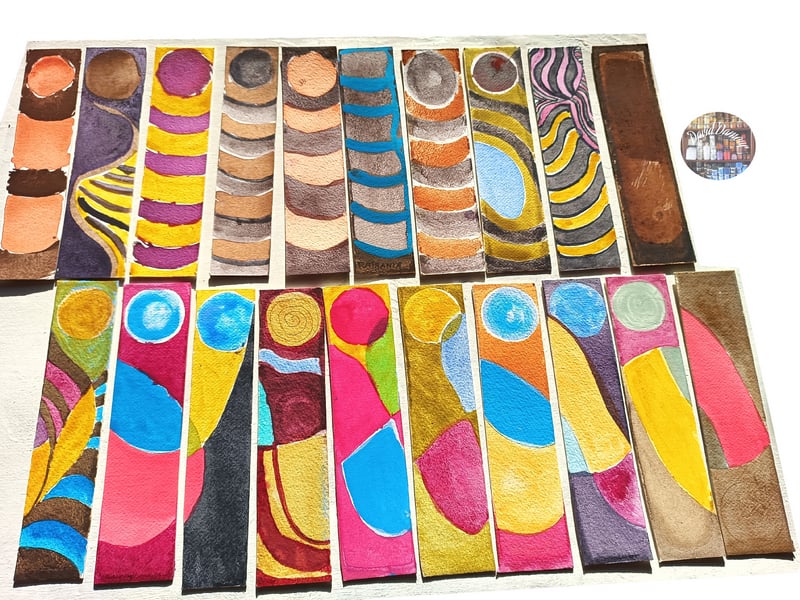 encres au pinceau sur papier Canson par David Damour 2024